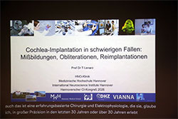 Vortrag Prof. Prof. h.c. Dr.med. Lenarz